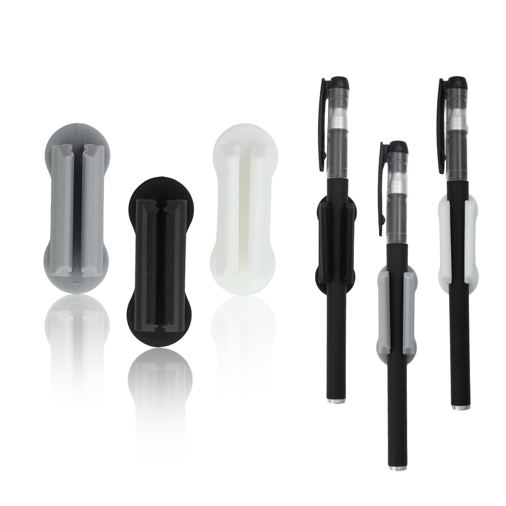 HASTHIP 3Pcs Silicone Pen Holder Self Adhesive Pen Holder Cable Organizer Cable Holder Anti-slip Silicone Cable Holder Organizer for Wall, Desk, Dry Erase Board HASTHIP 3Pcs Silicone Pen Holder Self Adhesive Pen Holder Cable Organizer Cable Holder Anti-slip Silicone Cable Holder Organizer for Wall, Desk, Dry Erase Board